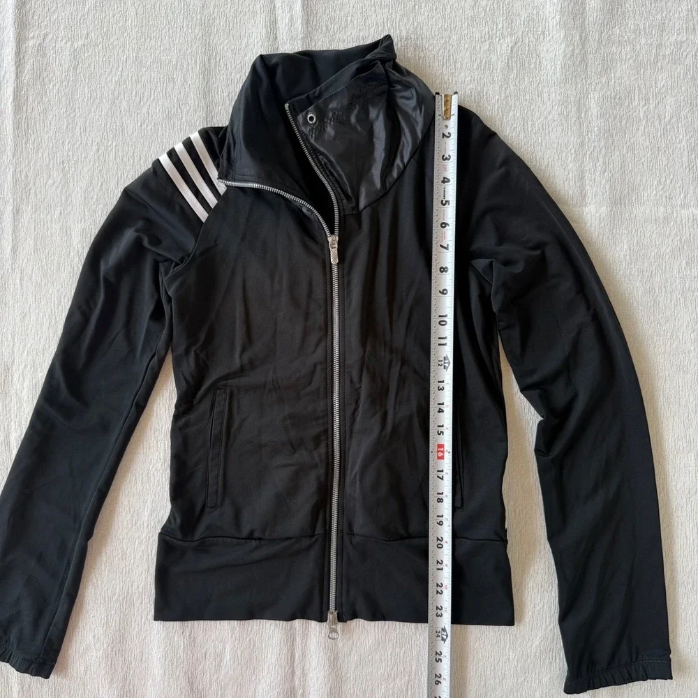 Adidas Climalite‎ Track Jacket Womens Size XS Black Full Zip Athletic Activewear